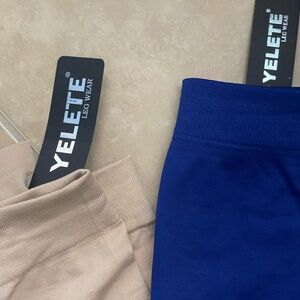 Yelete Dark Blue Fleece Lined Leggings